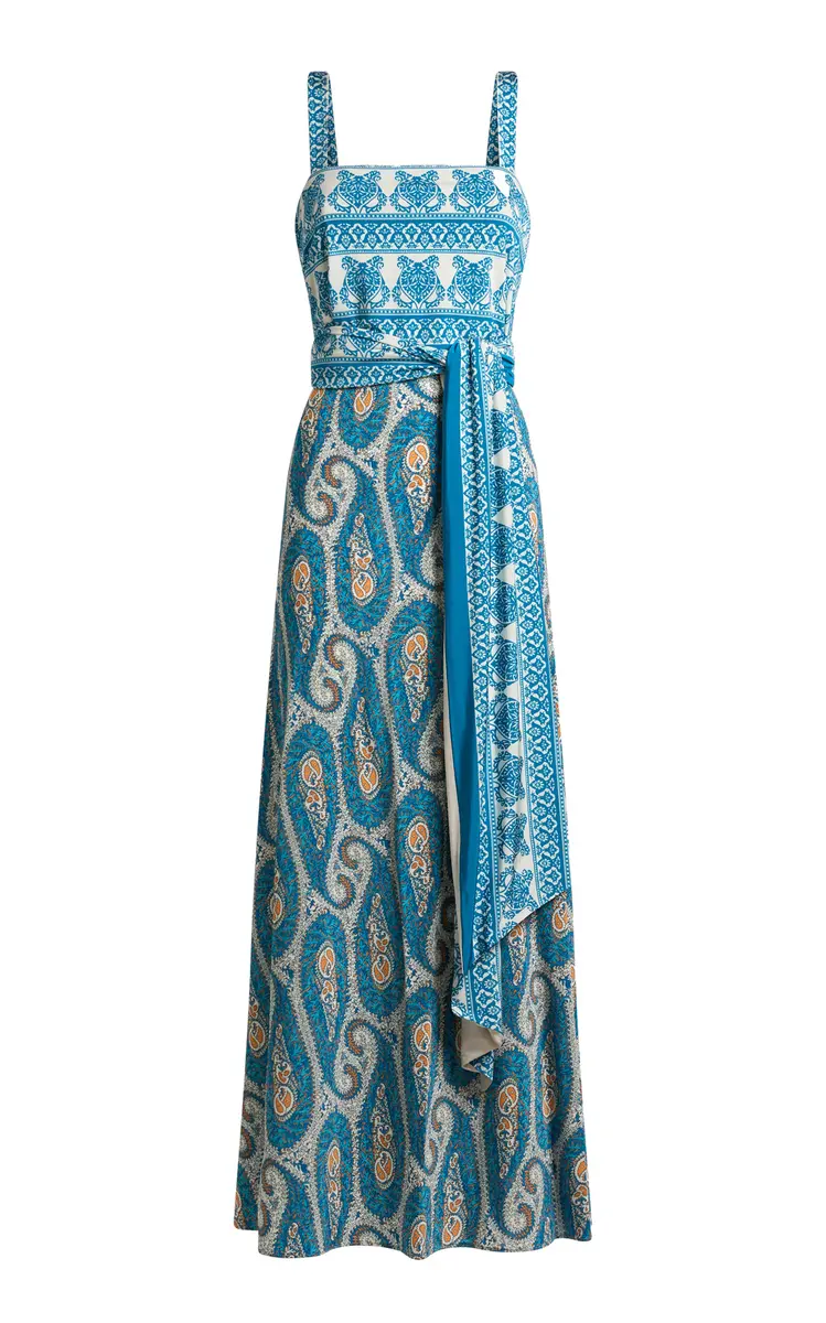 Etro Wrapped Jersey Maxi Dress | Thumbnail 6 Etro Wrapped Jersey Maxi Dress | Thumbnail 6