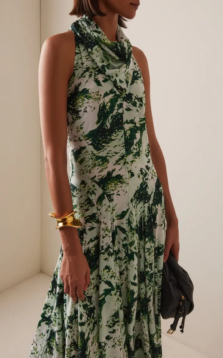 Proenza Schouler Adelide Printed Midi Dress | Thumbnail 3