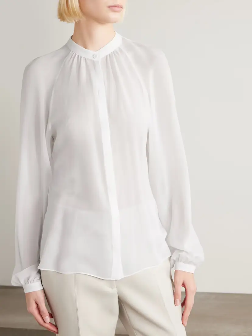 Gabriela Hearst Gian Silk-chiffon Blouse | Thumbnail 3 Gabriela Hearst Gian Silk-chiffon Blouse | Thumbnail 3