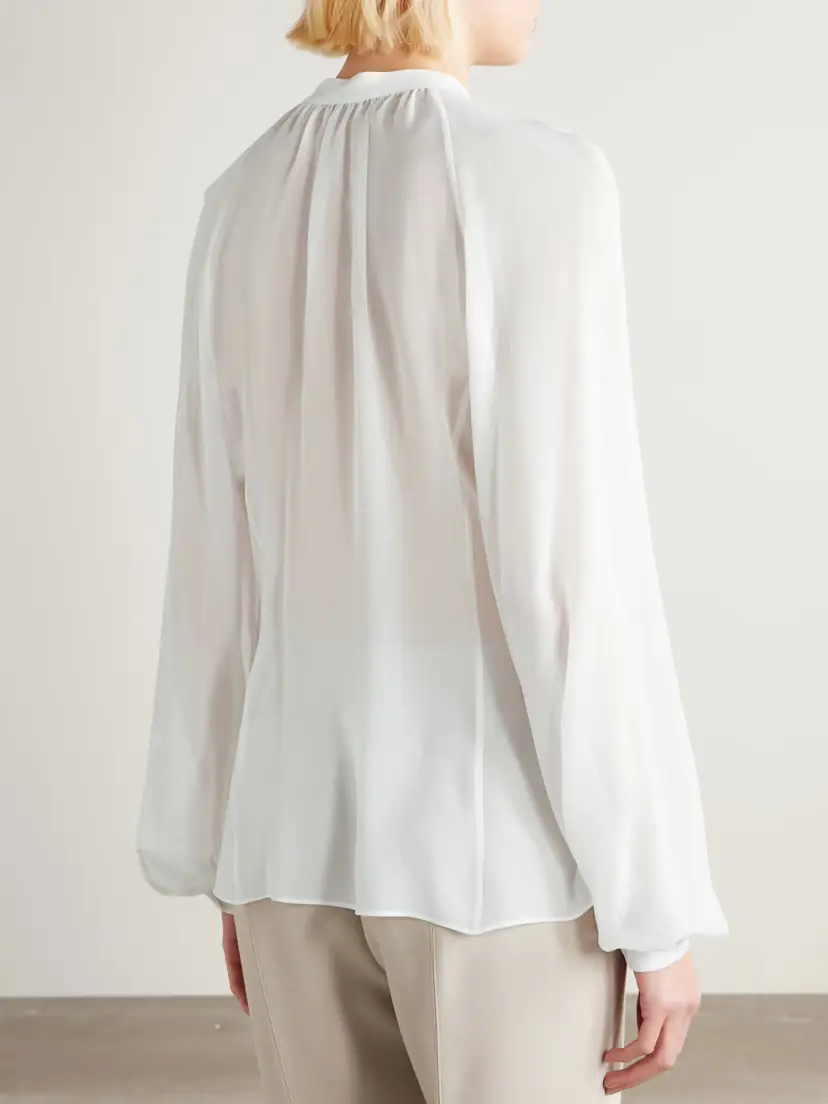 Gabriela Hearst Gian Silk-chiffon Blouse | Thumbnail 4 Gabriela Hearst Gian Silk-chiffon Blouse | Thumbnail 4