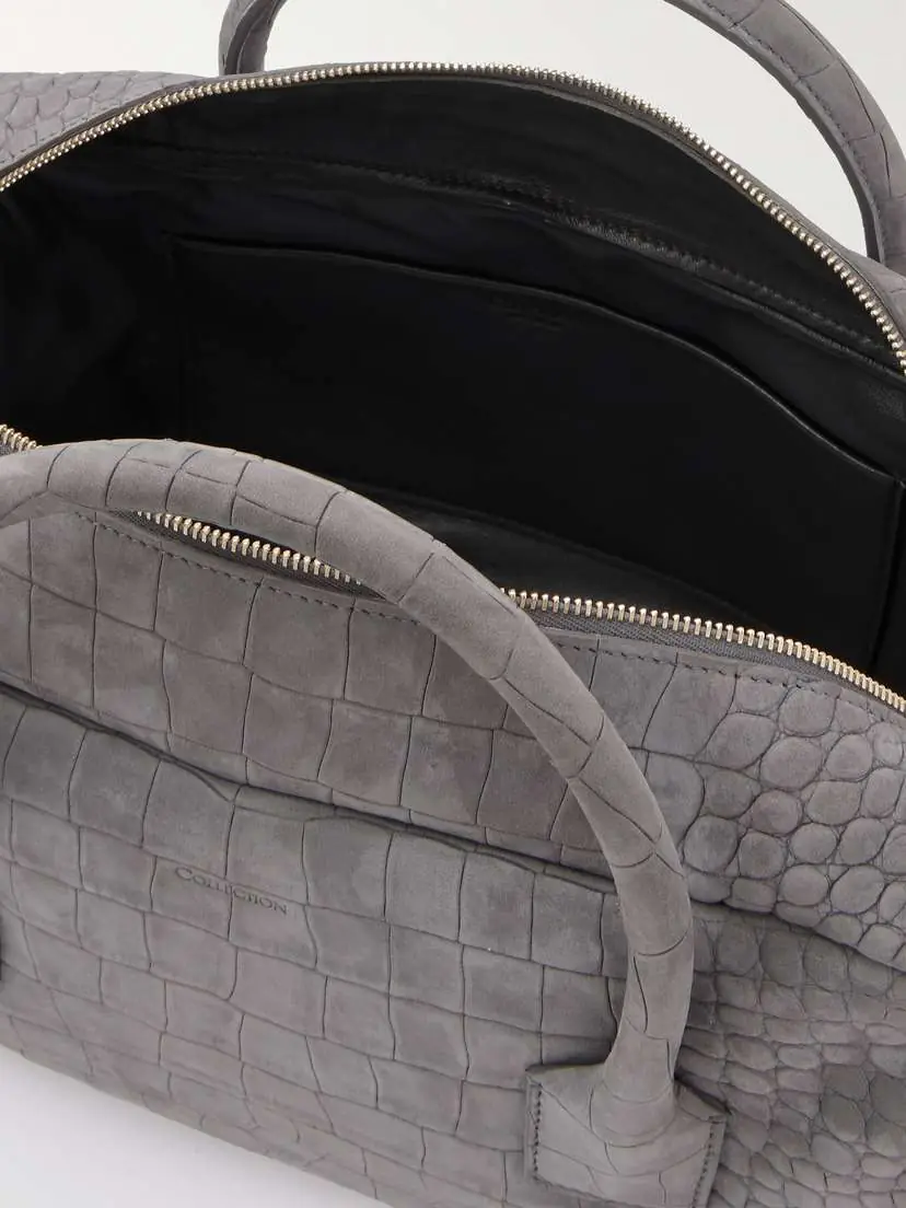 Calvin Klein Collection America Duffle Medium Croc-effect Suede Tote | Thumbnail 5 Calvin Klein Collection America Duffle Medium Croc-effect Suede Tote | Thumbnail 5