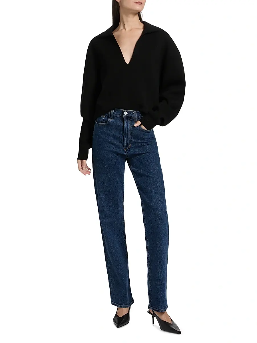 A.L.C. A. L.C. Women's Timmy Curved Sweater | Thumbnail 2 A.L.C. A. L.C. Women's Timmy Curved Sweater | Thumbnail 2
