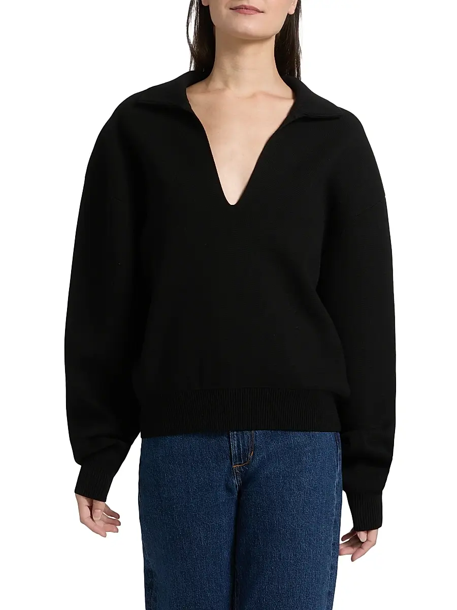 A.L.C. A. L.C. Women's Timmy Curved Sweater | Thumbnail 3 A.L.C. A. L.C. Women's Timmy Curved Sweater | Thumbnail 3