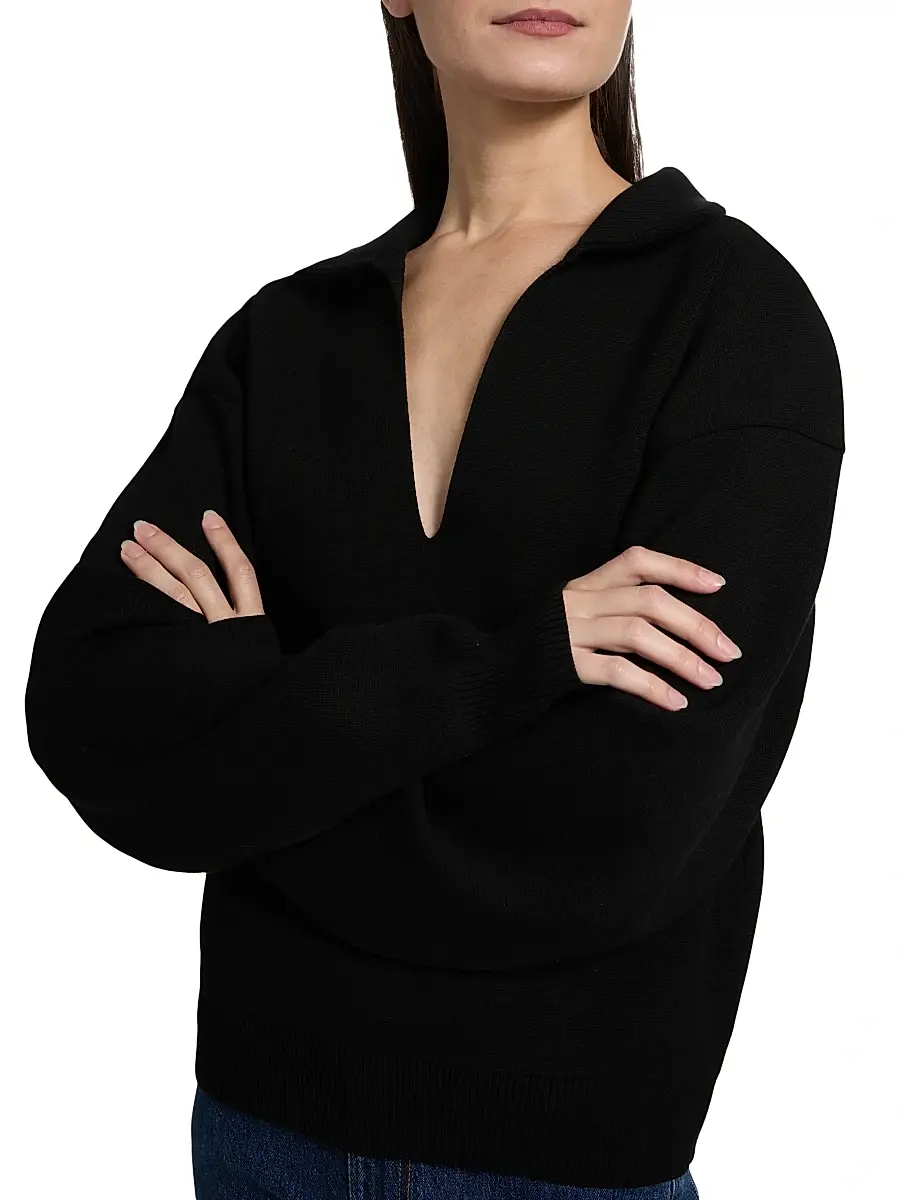 A.L.C. A. L.C. Women's Timmy Curved Sweater | Thumbnail 6 A.L.C. A. L.C. Women's Timmy Curved Sweater | Thumbnail 6
