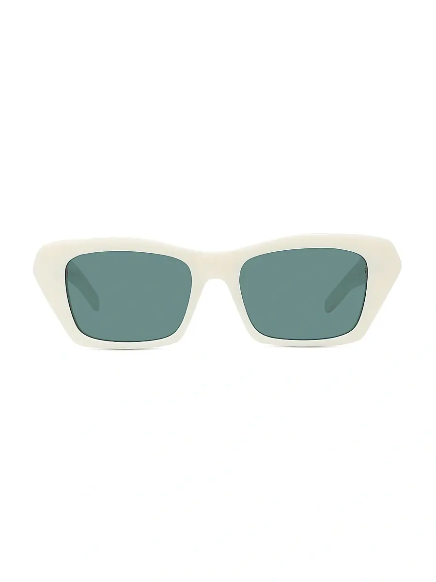 Givenchy Women's 4G Liquid 54MM Rectangular Sunglasses - White Green | Thumbnail 2 Givenchy Women's 4G Liquid 54MM Rectangular Sunglasses - White Green | Thumbnail 2