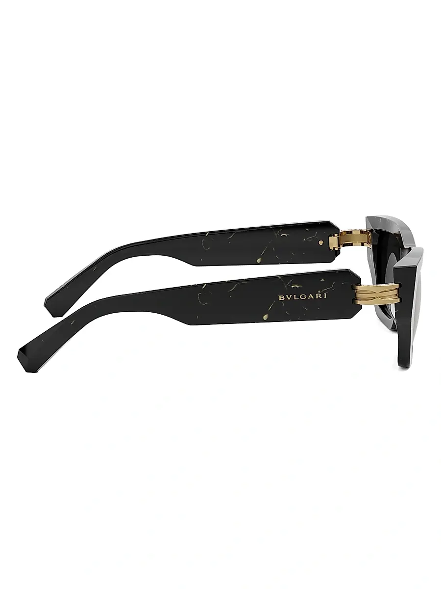 BVLGARI Women's B. zero1 54MM Rectangular Sunglasses | Thumbnail 7