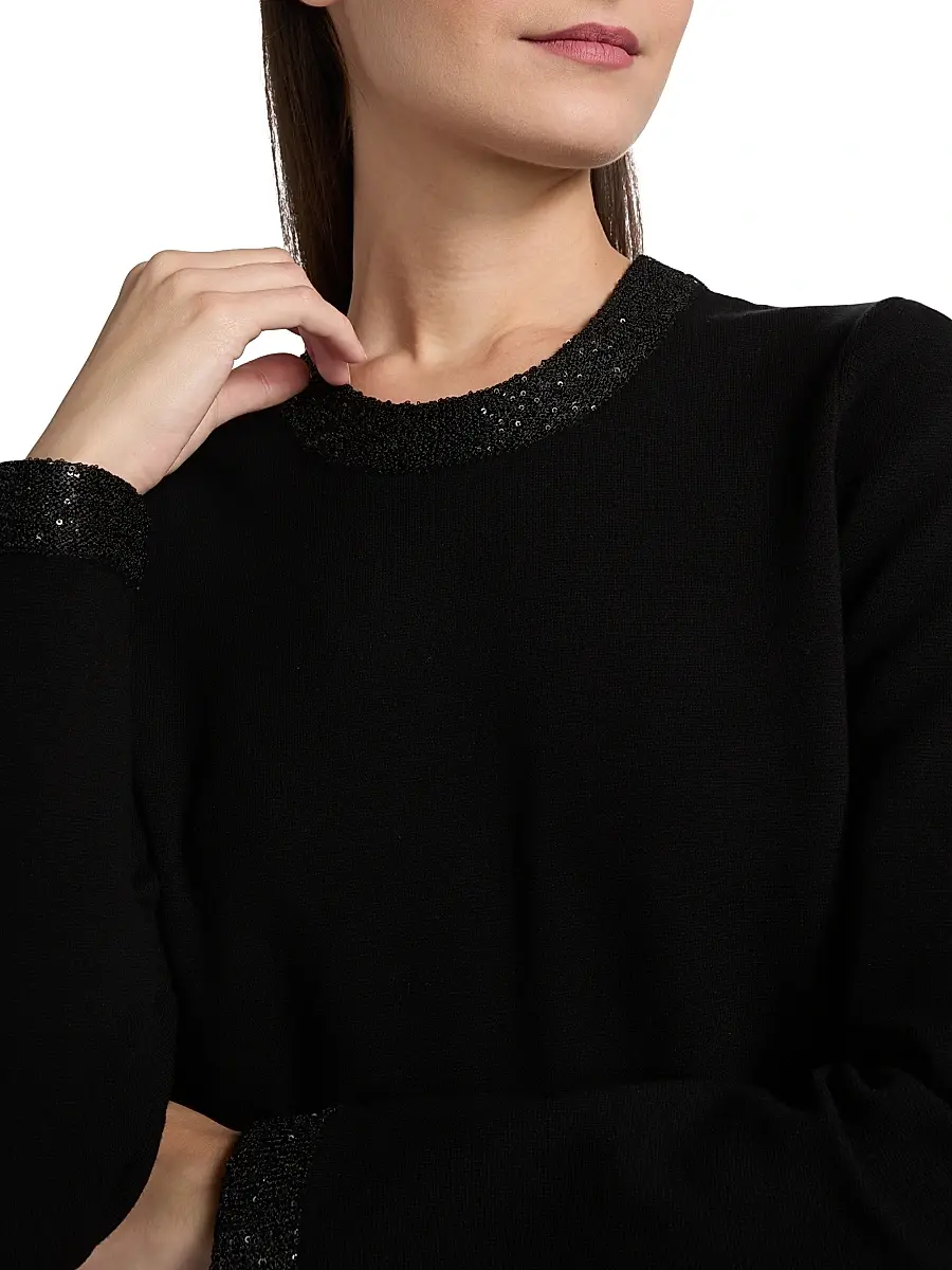 A.L.C. A. L.C. Women's Marley Embellished Long-Sleeve Crop Top | Thumbnail 6 A.L.C. A. L.C. Women's Marley Embellished Long-Sleeve Crop Top | Thumbnail 6