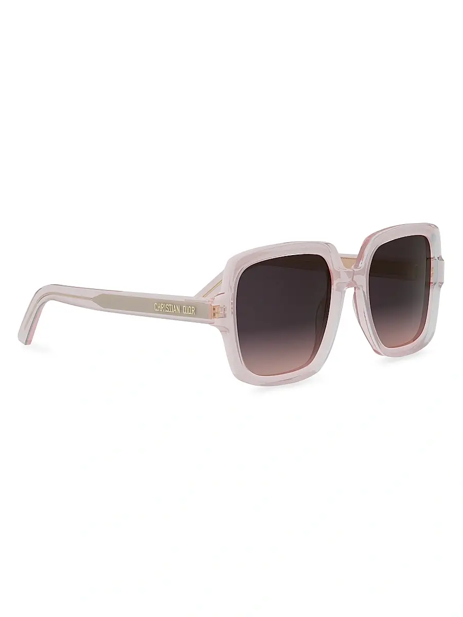 Dior Women's Diormidnight S4I 54MM Square Sunglasses - Grey Gradient Blue | Thumbnail 8 Dior Women's Diormidnight S4I 54MM Square Sunglasses - Grey Gradient Blue | Thumbnail 8