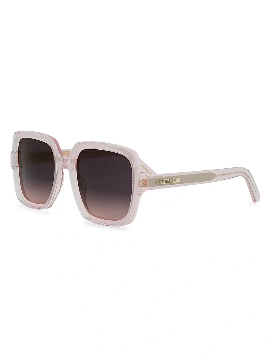 Women's Diormidnight S4I 54MM Square Sunglasses - Grey Gradient Blue Women's Diormidnight S4I 54MM Square Sunglasses - Grey Gradient Blue