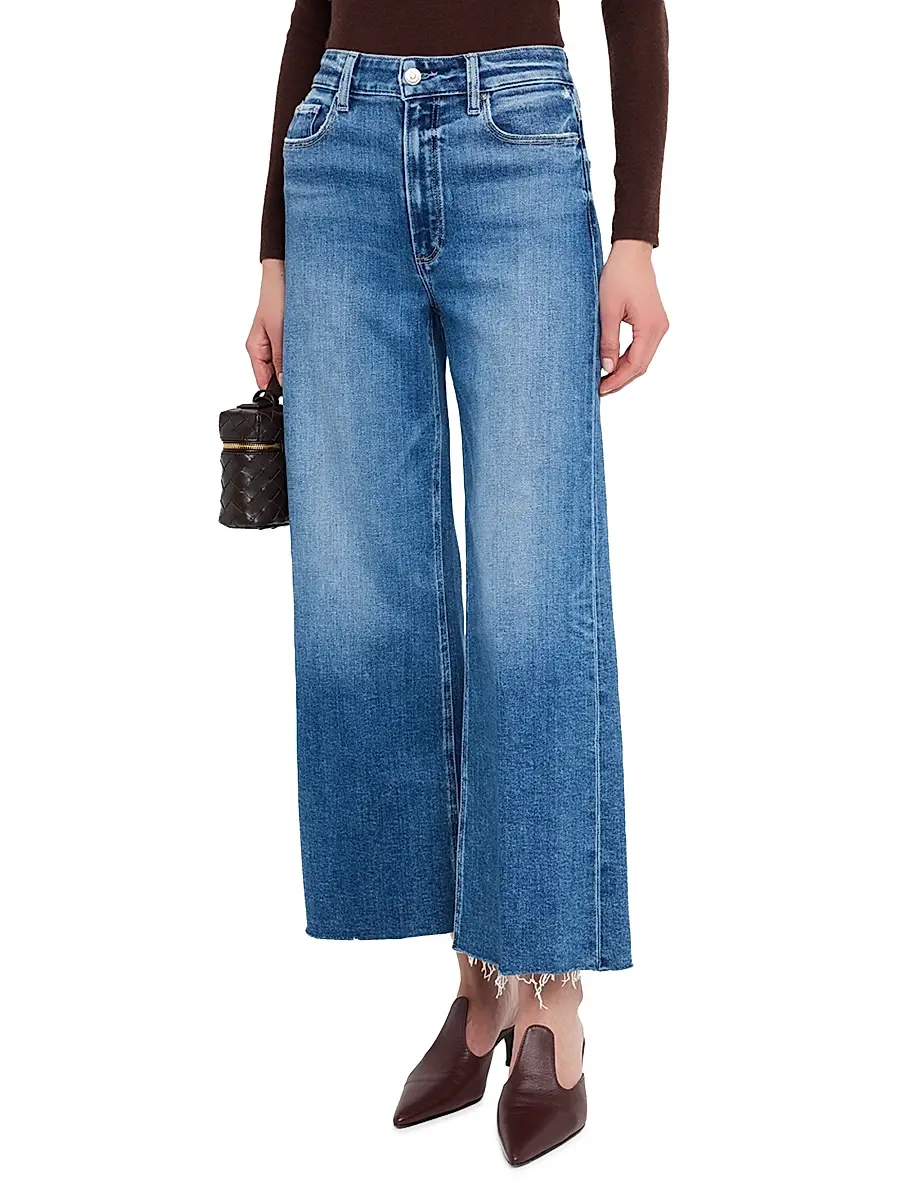 Paige Women's Anessa Raw-Edge Hem Jeans - Light Blue | Thumbnail 3 Paige Women's Anessa Raw-Edge Hem Jeans - Light Blue | Thumbnail 3
