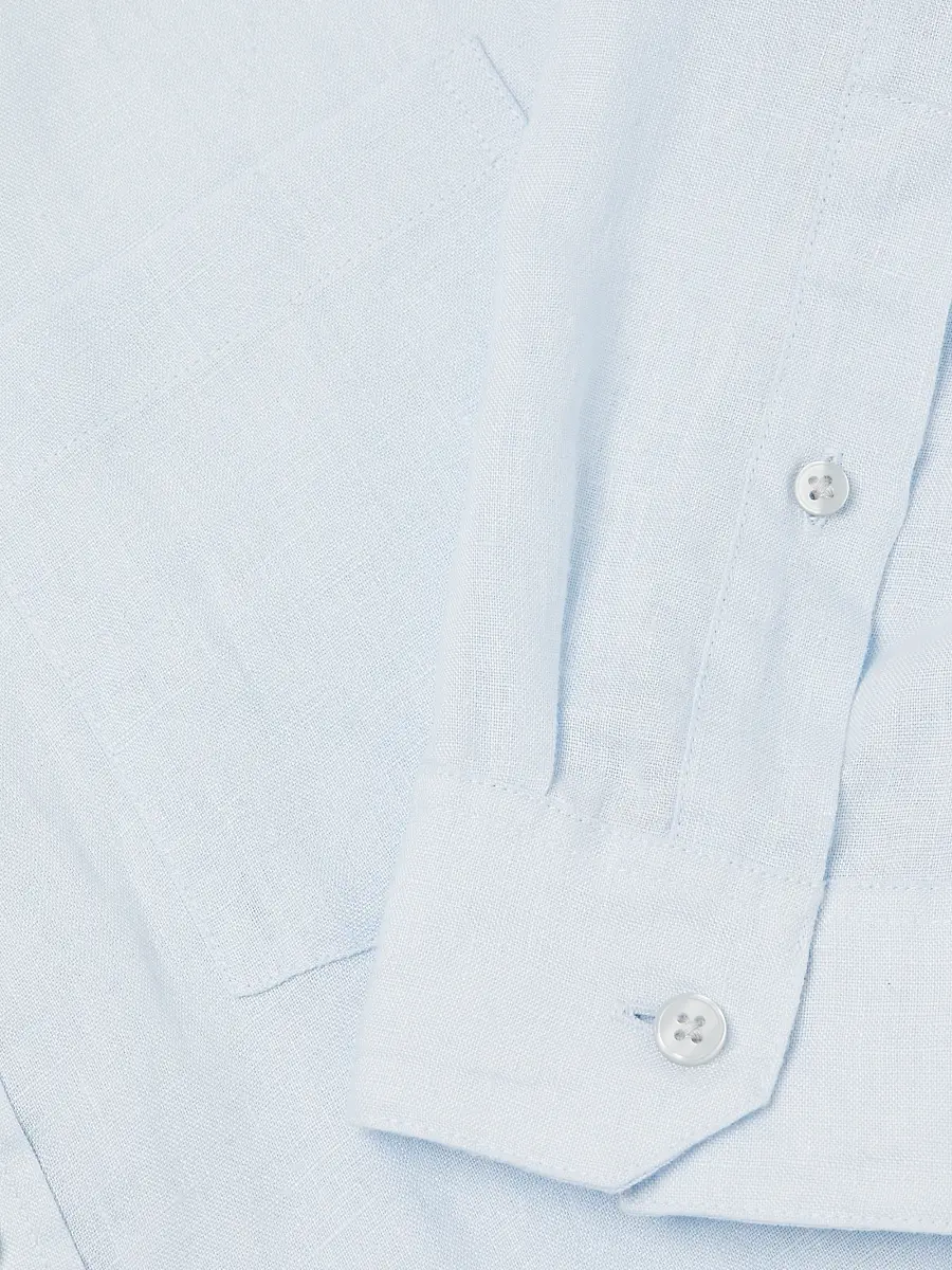 Vince Men's Linen Button-Front Shirt | Thumbnail 6 Vince Men's Linen Button-Front Shirt | Thumbnail 6