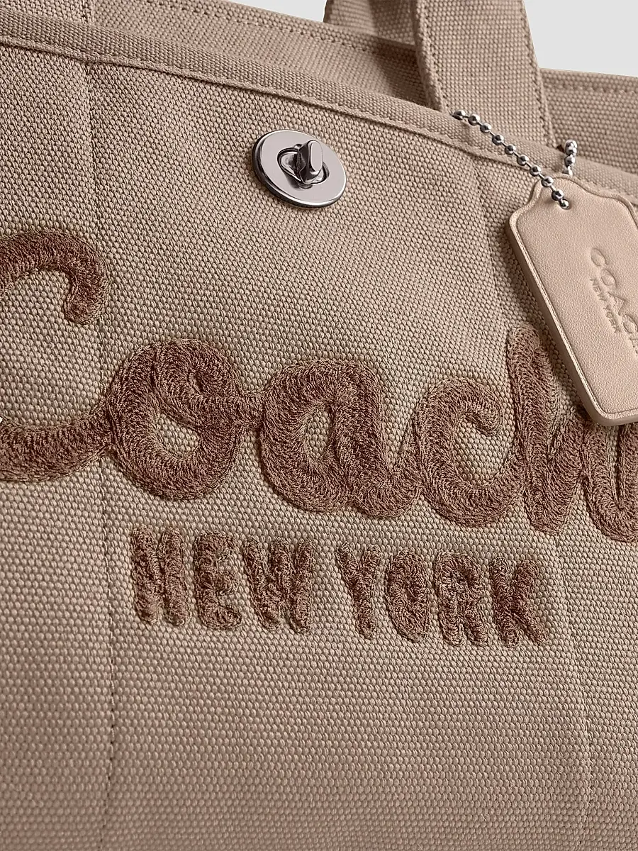 Coach Women's Cargo Canvas & Leather Tote Bag | Thumbnail 9