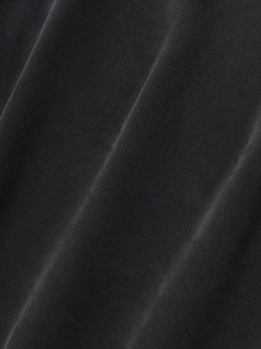 Fear of God Men's Logo Distressed Cotton Hoodie - Black | Thumbnail 4