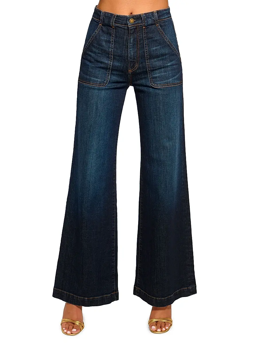 Ramy Brook Women's Theodora Wide-Leg Jeans