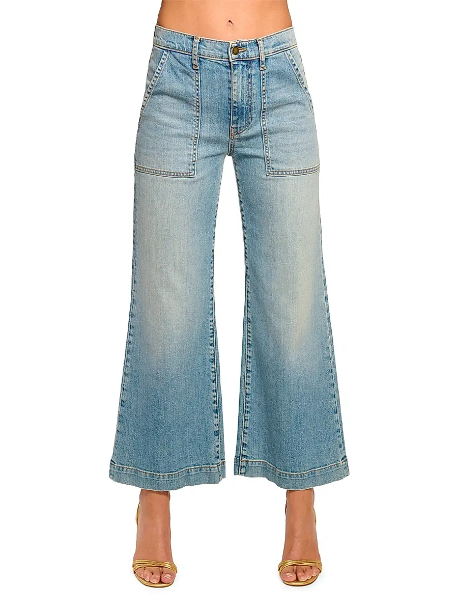 Ramy Brook Women's Clifford Wide-Leg Crop Jeans | Thumbnail 3 Ramy Brook Women's Clifford Wide-Leg Crop Jeans | Thumbnail 3