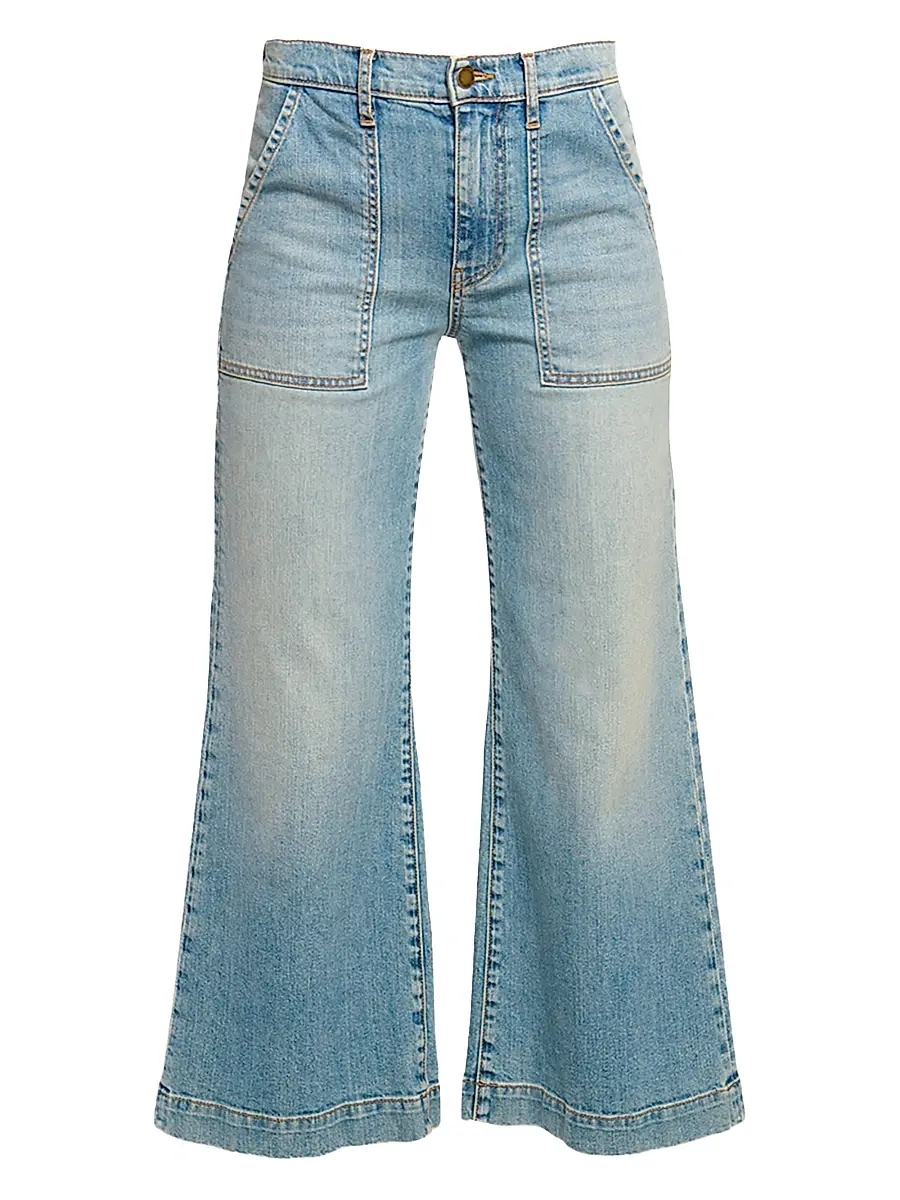 Ramy Brook Women's Clifford Wide-Leg Crop Jeans