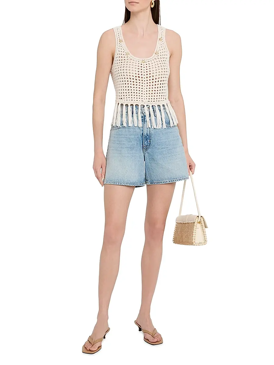 Generation Love Women's Ginger Embellished Crochet Fringe Tank | Thumbnail 2