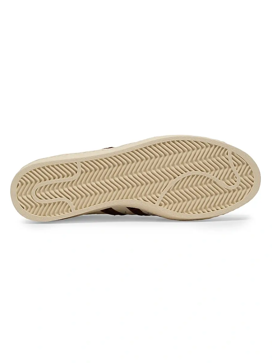 adidas Men's x Wales Bonner Superstar Crocodile-Embossed Leather Sneakers - Wonder White Fox Brown | Thumbnail 6 adidas Men's x Wales Bonner Superstar Crocodile-Embossed Leather Sneakers - Wonder White Fox Brown | Thumbnail 6