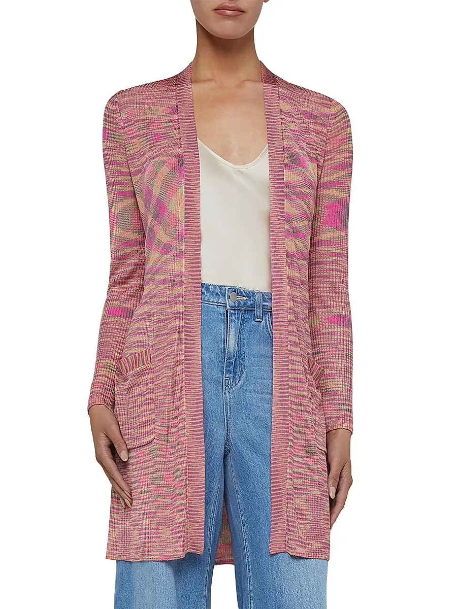 L'Agence Women's Neve Space-Dye Cardigan | Thumbnail 3 L'Agence Women's Neve Space-Dye Cardigan | Thumbnail 3