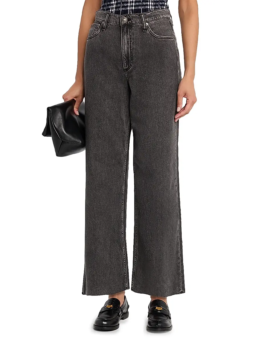 rag & bone Women's Andi Featherweight High-Rise Wide-Leg Ankle Jeans | Thumbnail 3 rag & bone Women's Andi Featherweight High-Rise Wide-Leg Ankle Jeans | Thumbnail 3
