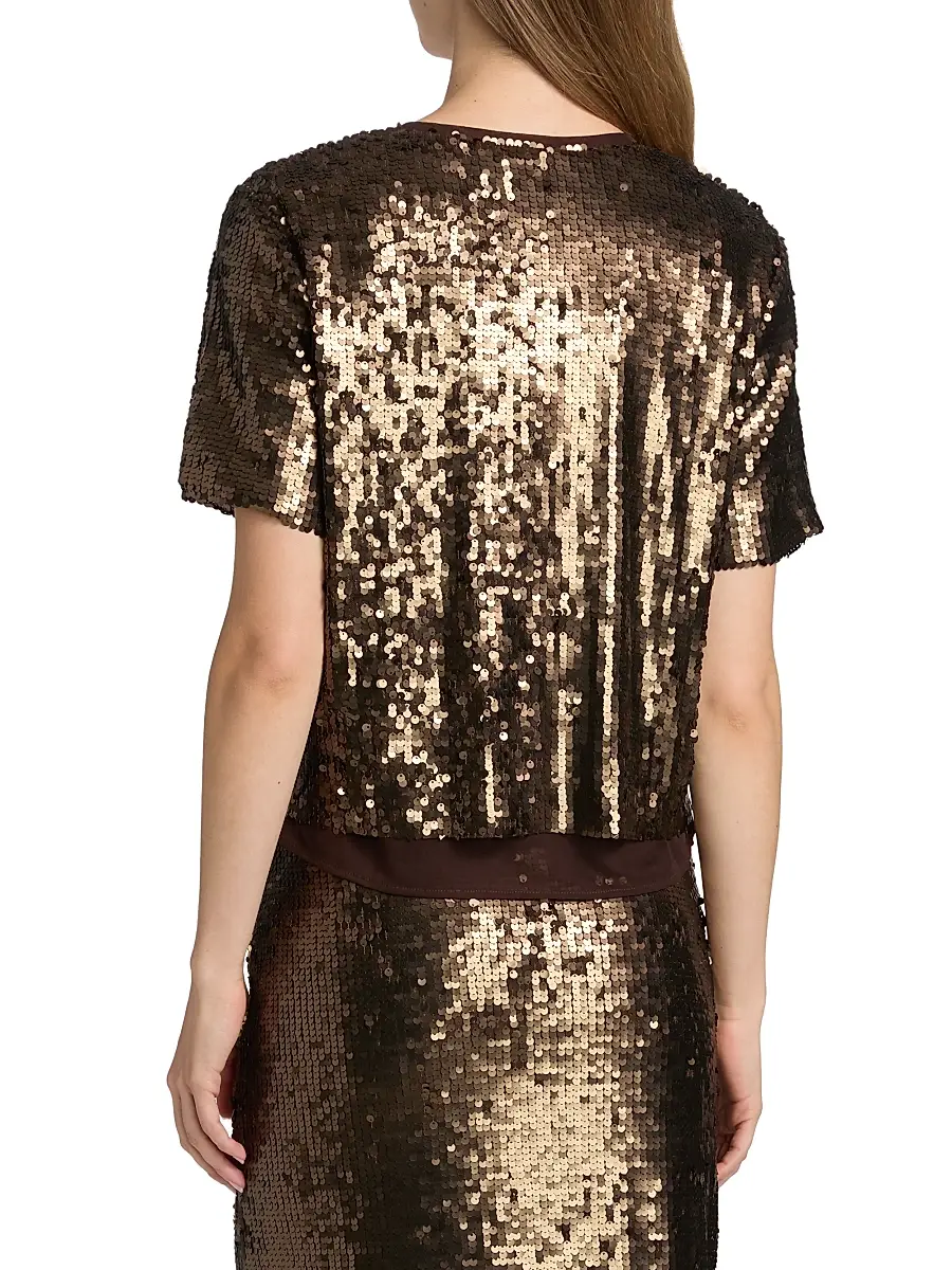 rag & bone Women's Lucy Sequined Crewneck T-Shirt | Thumbnail 5 rag & bone Women's Lucy Sequined Crewneck T-Shirt | Thumbnail 5