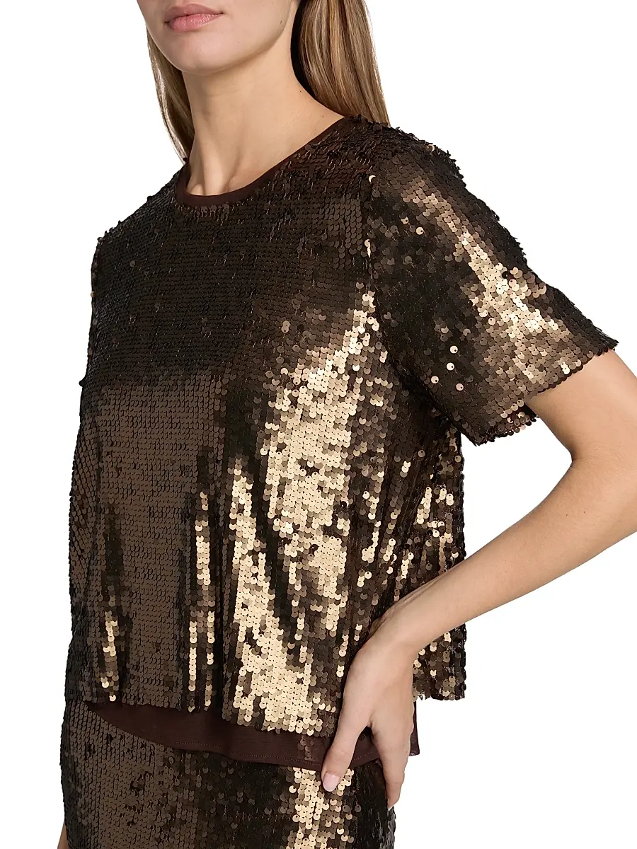 rag & bone Women's Lucy Sequined Crewneck T-Shirt | Thumbnail 6 rag & bone Women's Lucy Sequined Crewneck T-Shirt | Thumbnail 6