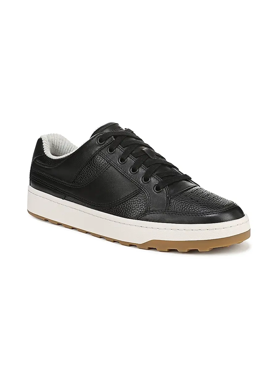 Vince Men's Wilder Court Leather Lace-Up Sneakers | Thumbnail 2 Vince Men's Wilder Court Leather Lace-Up Sneakers | Thumbnail 2