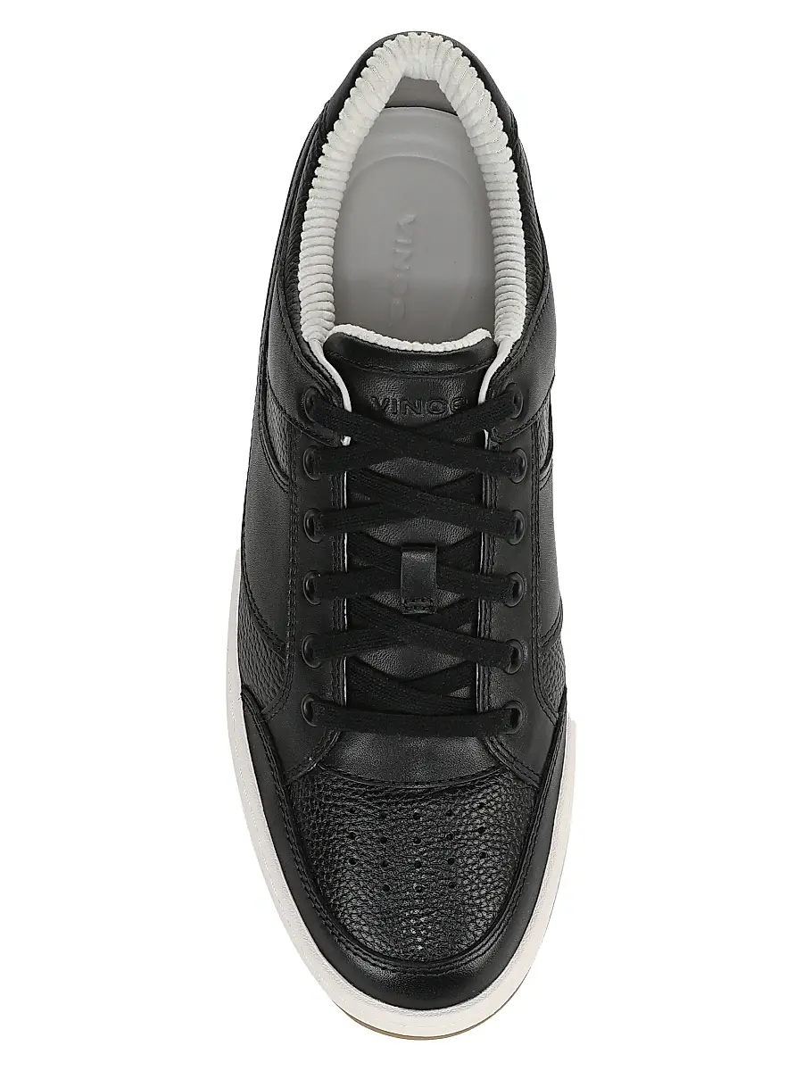 Vince Men's Wilder Court Leather Lace-Up Sneakers | Thumbnail 4 Vince Men's Wilder Court Leather Lace-Up Sneakers | Thumbnail 4
