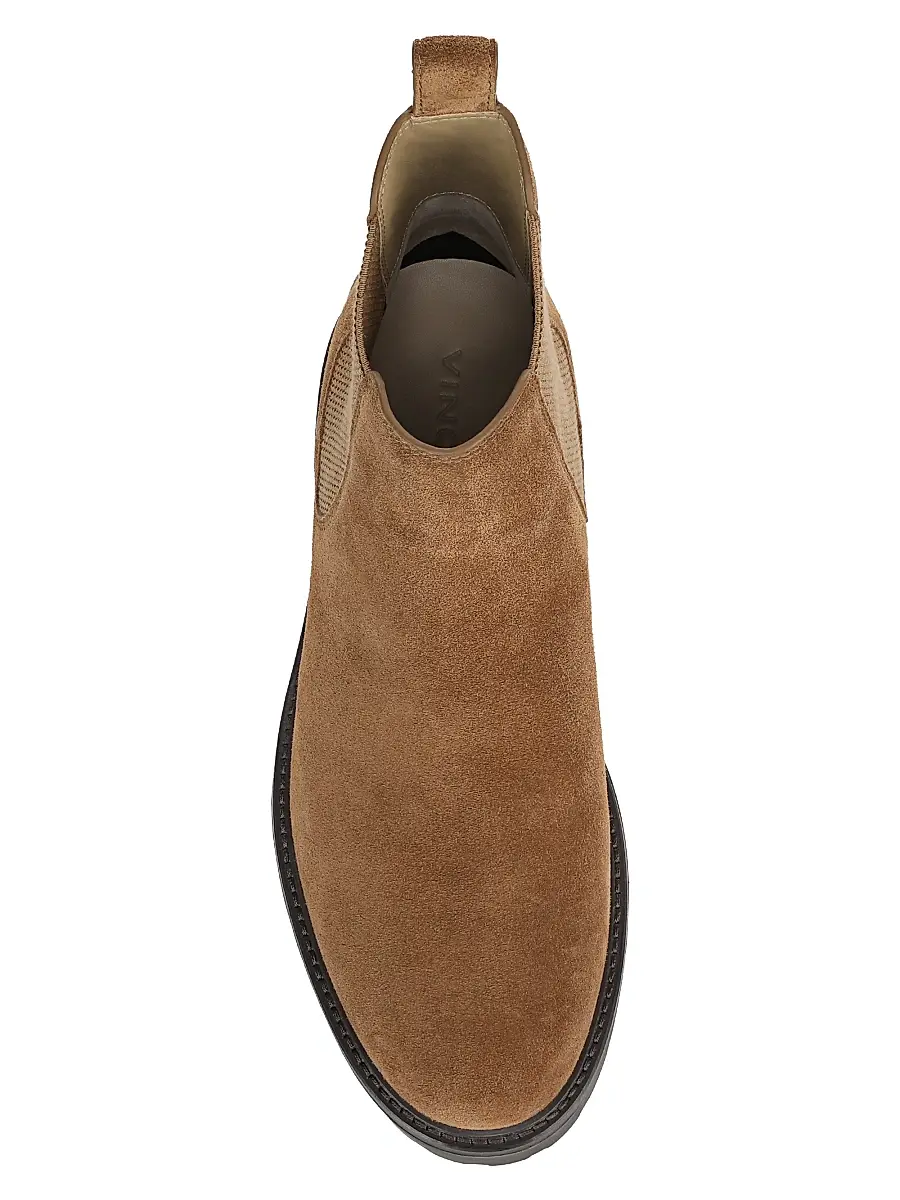 Vince Men's Dave Suede Chelsea Short Boots | Thumbnail 4 Vince Men's Dave Suede Chelsea Short Boots | Thumbnail 4