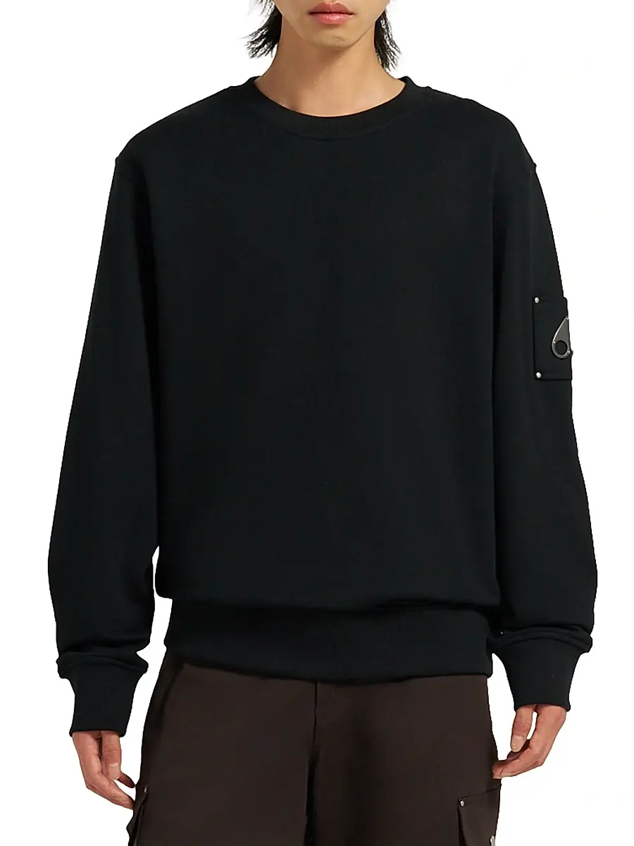 Moose Knuckles Men's Icon Sportswear Hartsfield Cotton Sweatshirt | Thumbnail 4 Moose Knuckles Men's Icon Sportswear Hartsfield Cotton Sweatshirt | Thumbnail 4