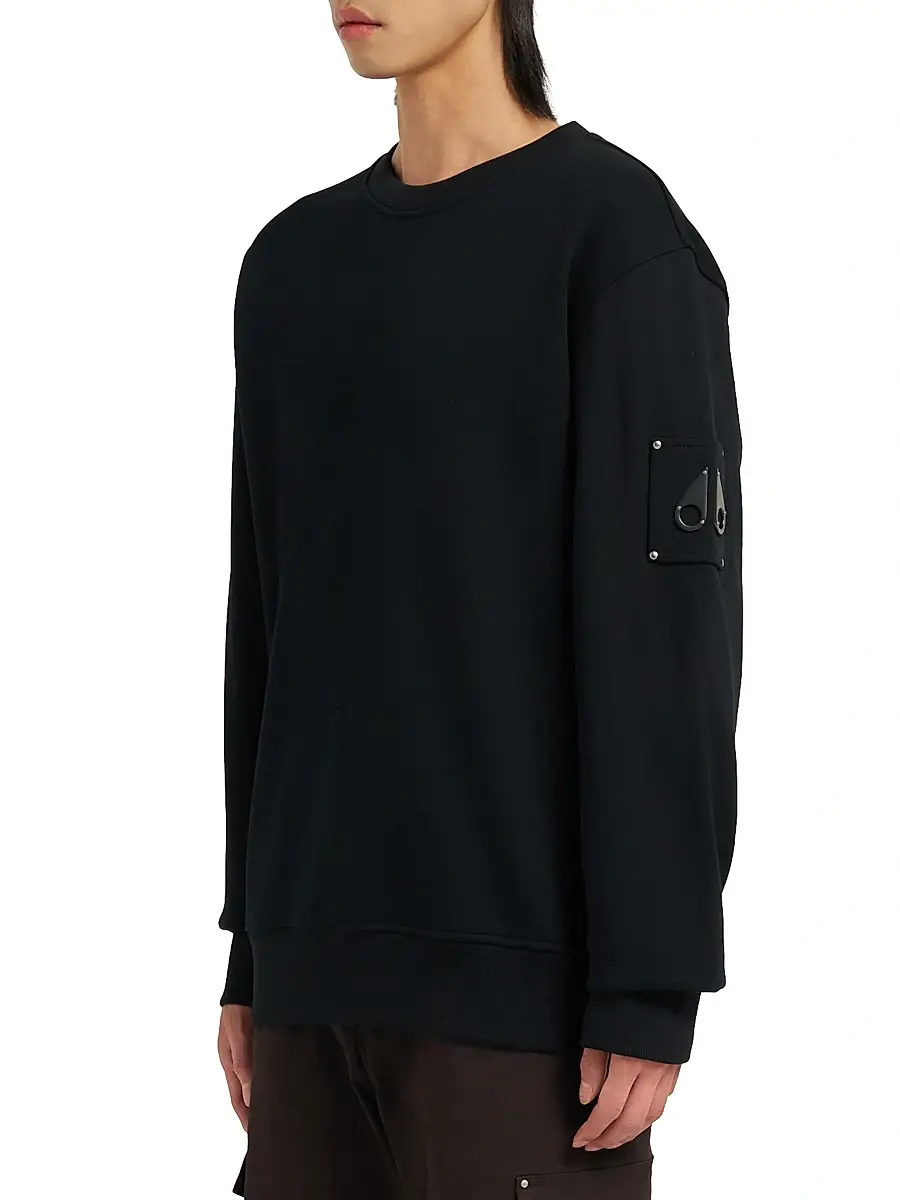 Moose Knuckles Men's Icon Sportswear Hartsfield Cotton Sweatshirt | Thumbnail 5 Moose Knuckles Men's Icon Sportswear Hartsfield Cotton Sweatshirt | Thumbnail 5