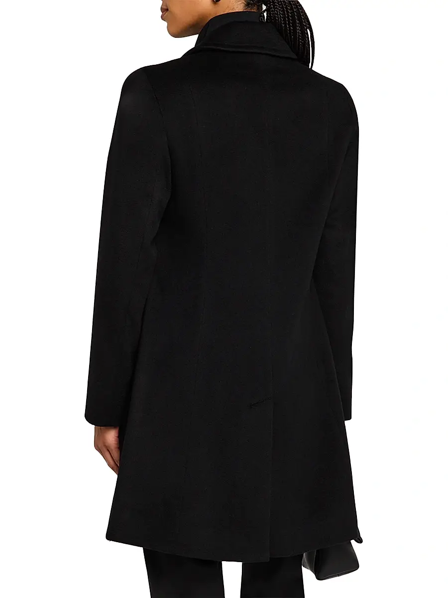 Sofia Cashmere Women's Cashmere Double-Breasted Peacoat | Thumbnail 3 Sofia Cashmere Women's Cashmere Double-Breasted Peacoat | Thumbnail 3