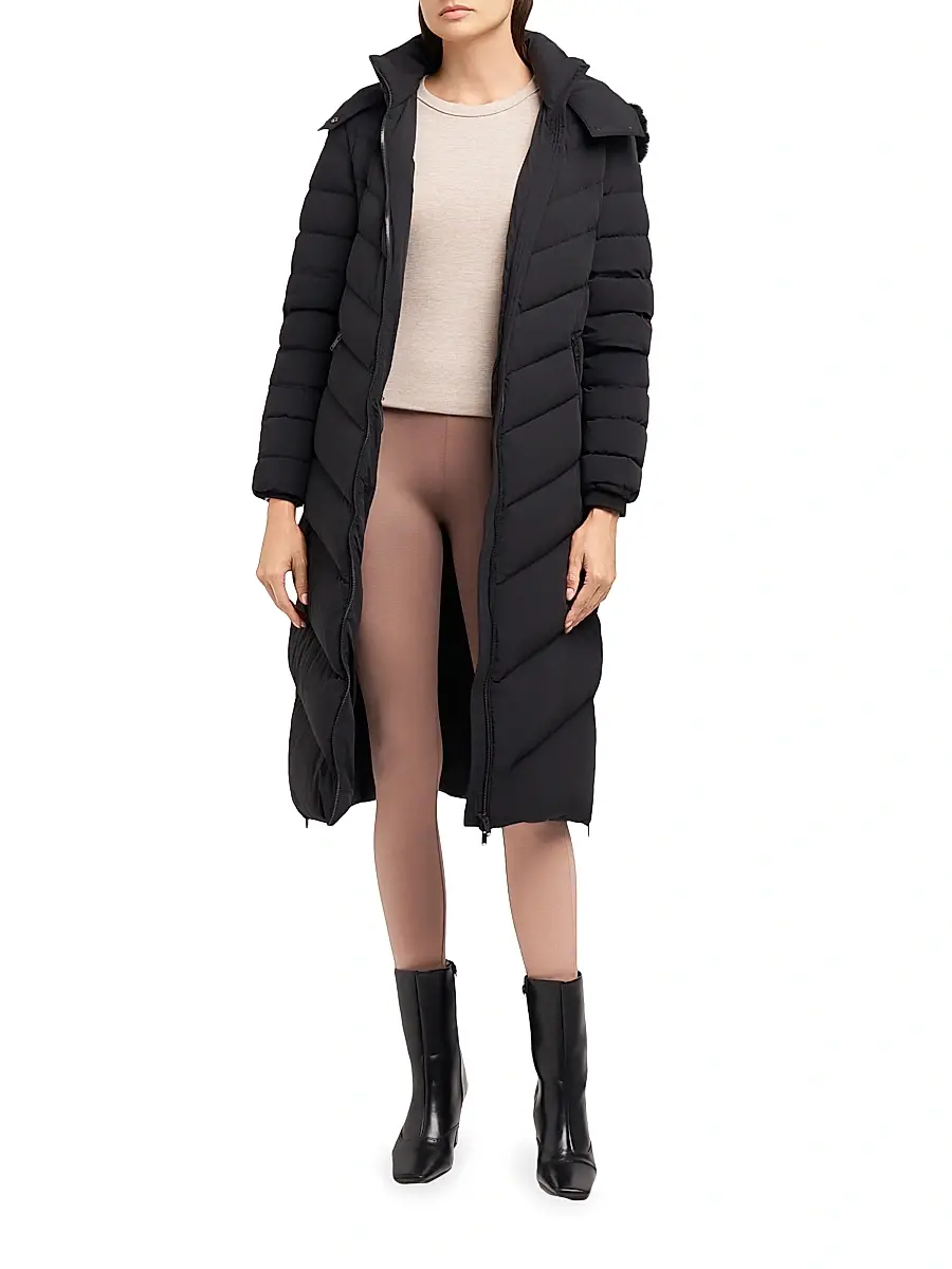 Moose Knuckles Women's Active Flex Cooper Lake Shearling-Hooded Down Parka - Black | Thumbnail 2 Moose Knuckles Women's Active Flex Cooper Lake Shearling-Hooded Down Parka - Black | Thumbnail 2