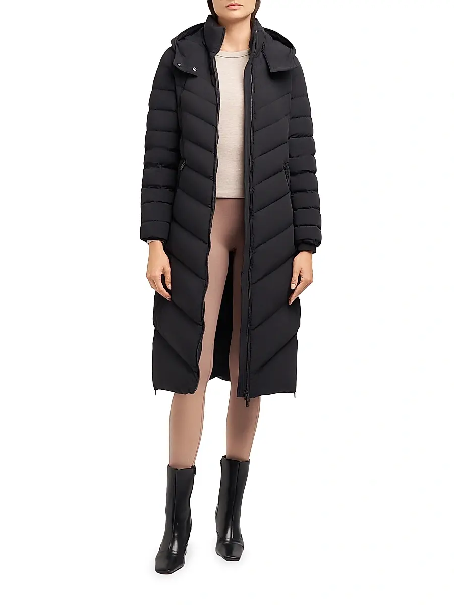 Moose Knuckles Women's Active Flex Cooper Lake Shearling-Hooded Down Parka - Black | Thumbnail 4 Moose Knuckles Women's Active Flex Cooper Lake Shearling-Hooded Down Parka - Black | Thumbnail 4