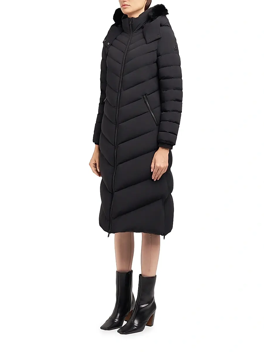 Moose Knuckles Women's Active Flex Cooper Lake Shearling-Hooded Down Parka - Black | Thumbnail 5 Moose Knuckles Women's Active Flex Cooper Lake Shearling-Hooded Down Parka - Black | Thumbnail 5