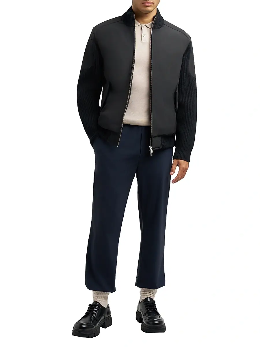 Moose Knuckles Men's Memory Magnus Mixed-Media Wool Regular-Fit Jacket | Thumbnail 2 Moose Knuckles Men's Memory Magnus Mixed-Media Wool Regular-Fit Jacket | Thumbnail 2