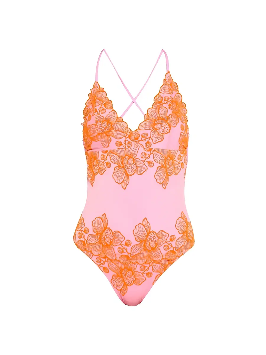 PQ Swim Women's Eloise One-Piece Swimsuit - Pink | Image 1 PQ Swim Women's Eloise One-Piece Swimsuit - Pink | Image 1