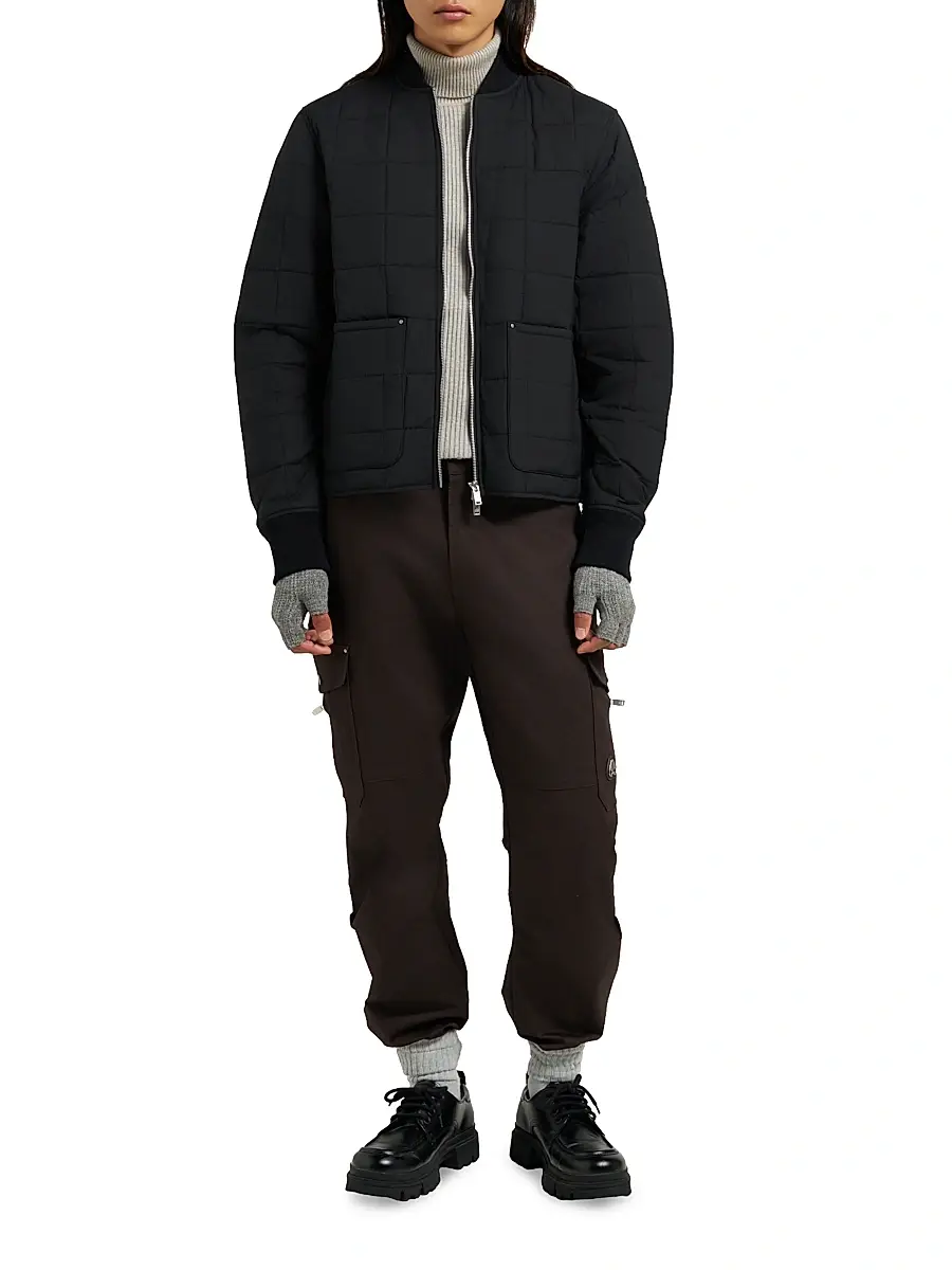 Moose Knuckles Men's Shell Jackets Walker Liner Quilted Puffer Bomber Jacket | Thumbnail 2 Moose Knuckles Men's Shell Jackets Walker Liner Quilted Puffer Bomber Jacket | Thumbnail 2