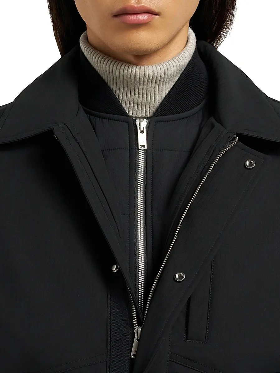 Moose Knuckles Men's Shell Jackets Walker Liner Quilted Puffer Bomber Jacket | Thumbnail 6 Moose Knuckles Men's Shell Jackets Walker Liner Quilted Puffer Bomber Jacket | Thumbnail 6