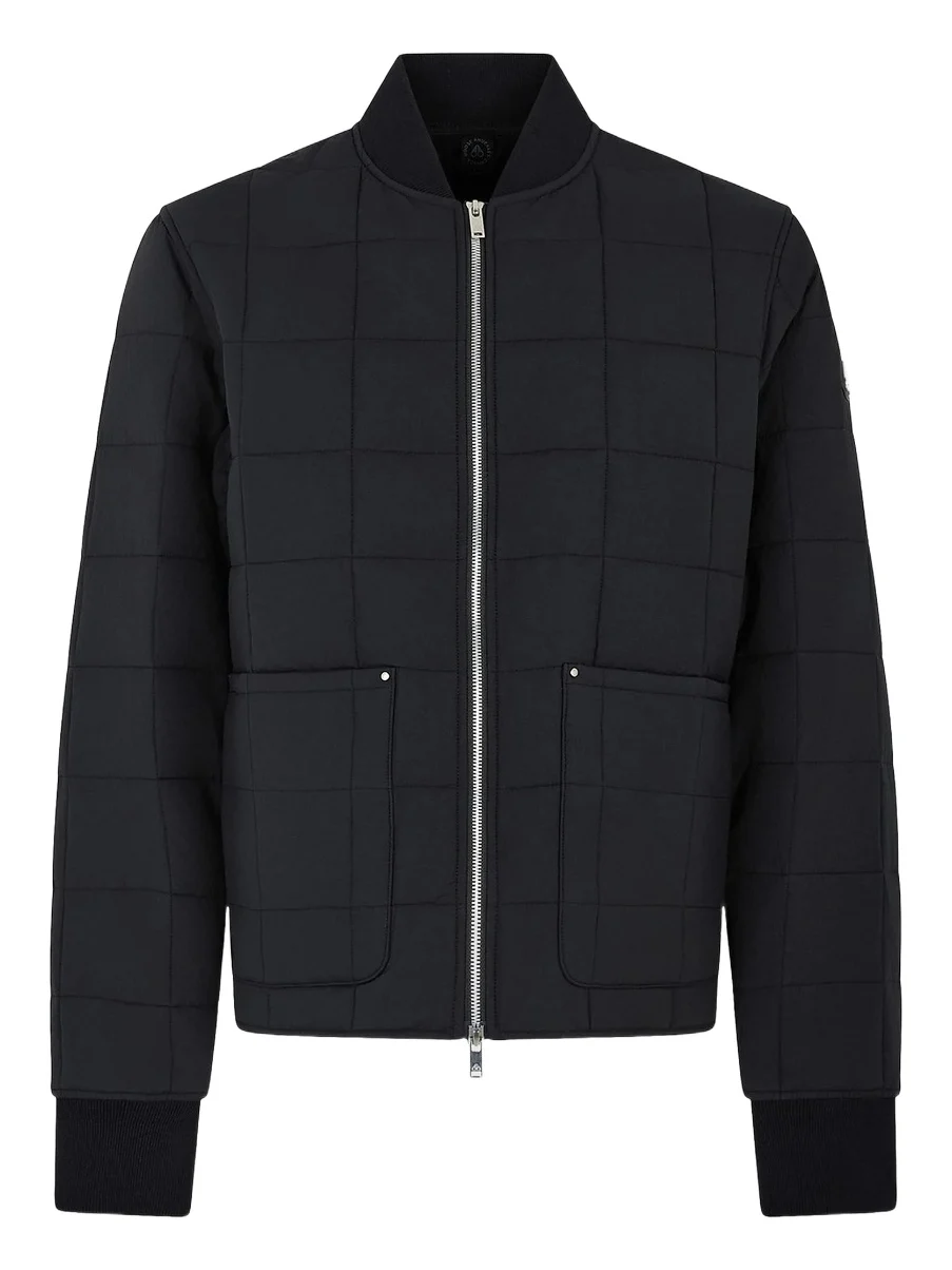 Moose Knuckles Men's Shell Jackets Walker Liner Quilted Puffer Bomber Jacket