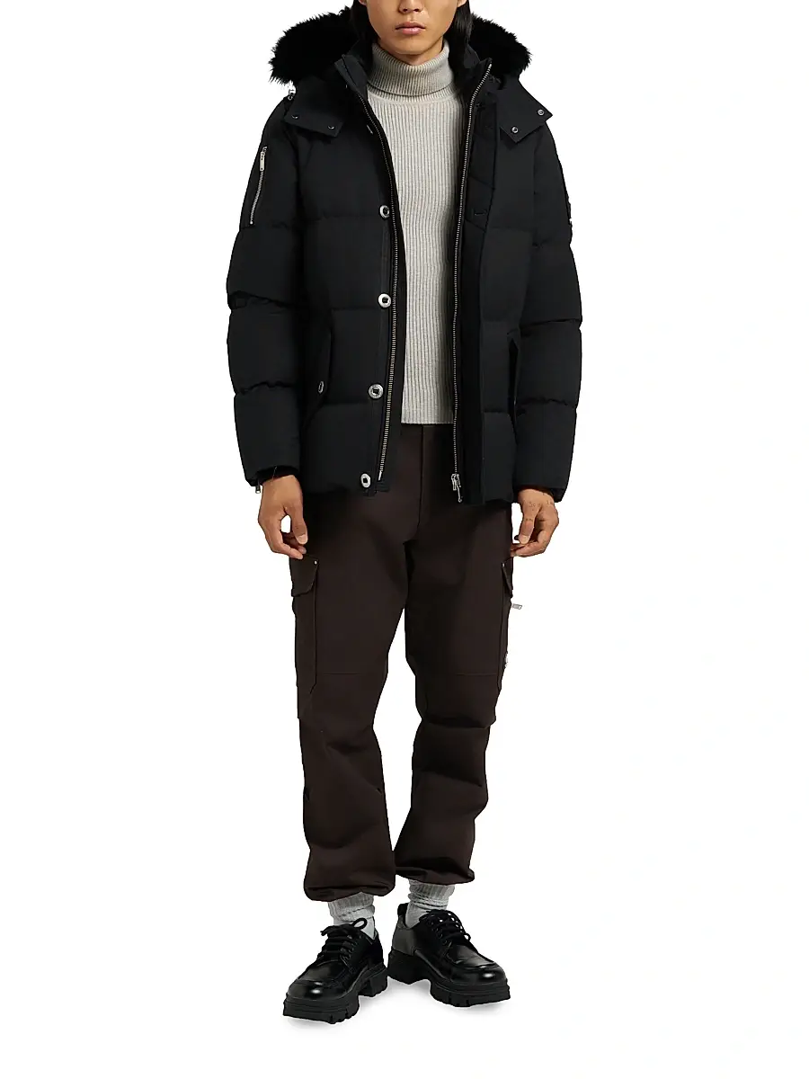 Moose Knuckles Men's Originals 3Q Shearling-Hood Jacket | Thumbnail 2 Moose Knuckles Men's Originals 3Q Shearling-Hood Jacket | Thumbnail 2