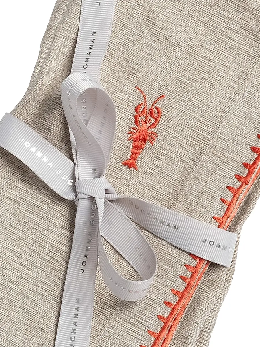 Joanna Buchanan Lobster Embroidered Dinner Napkins, Set of 2 | Thumbnail 2 Joanna Buchanan Lobster Embroidered Dinner Napkins, Set of 2 | Thumbnail 2
