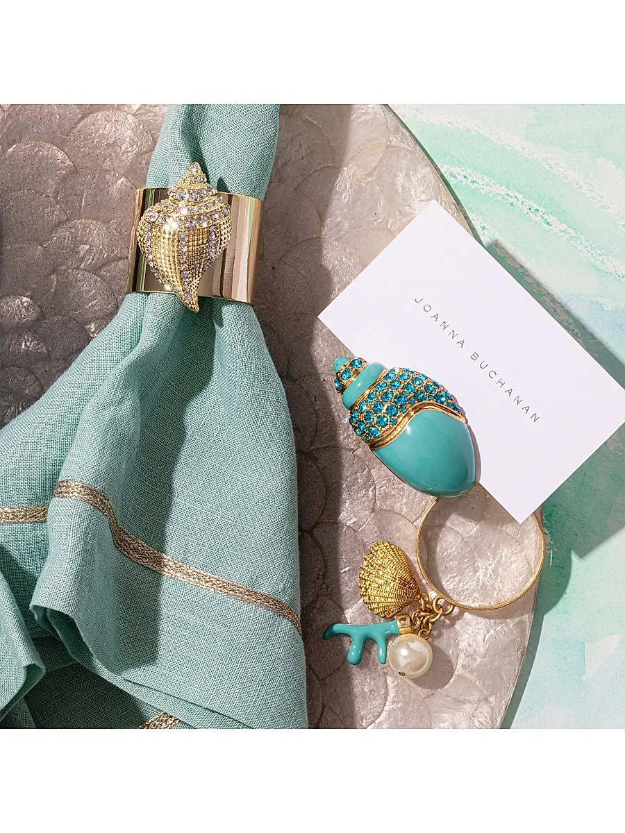 Joanna Buchanan Shell Napkin Ring 2-Piece Set | Thumbnail 2