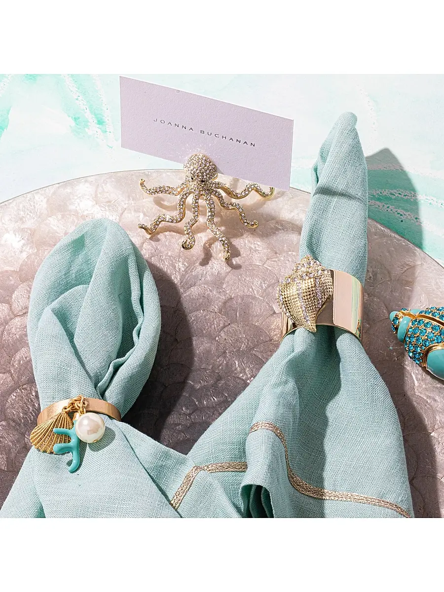 Joanna Buchanan Shell Napkin Ring 2-Piece Set | Thumbnail 4