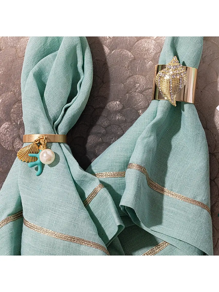 Joanna Buchanan Shell Napkin Ring 2-Piece Set | Thumbnail 5