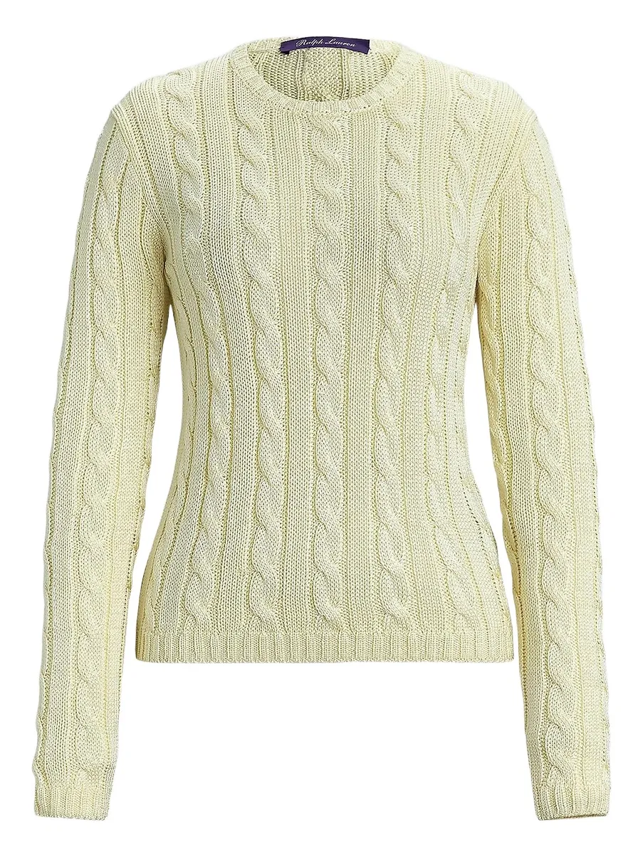 Women's Cable-Knit Silk Sweater Women's Cable-Knit Silk Sweater