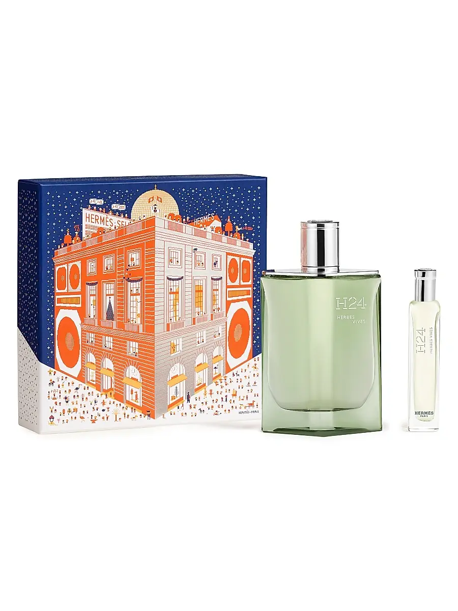 HERMÈS H24 Herbes Vives Eau de Parfum 2-Piece Gift Set | Image 1 HERMÈS H24 Herbes Vives Eau de Parfum 2-Piece Gift Set | Image 1