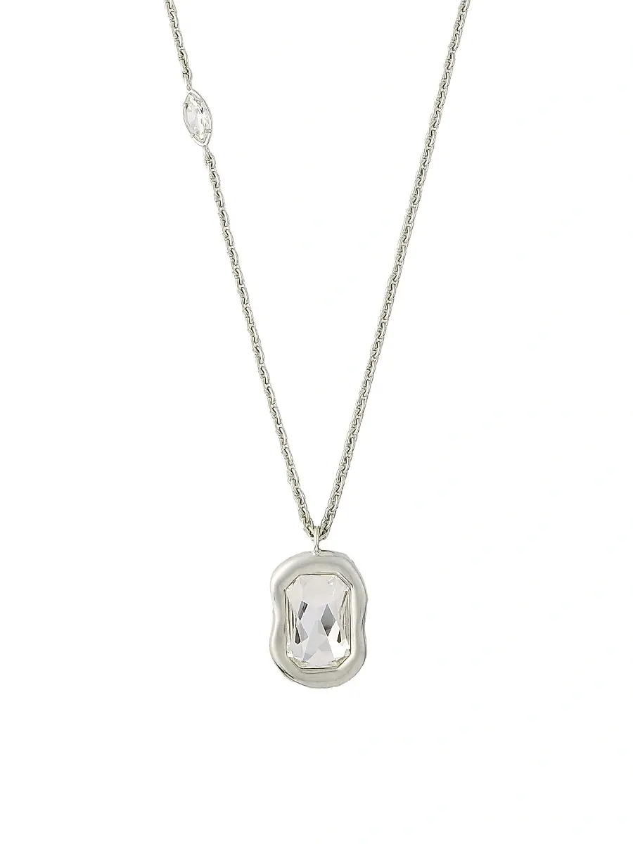Givenchy Women's Sculptural Crystal Necklace in Metal and Crystal - Antic Silvery | Thumbnail 3 Givenchy Women's Sculptural Crystal Necklace in Metal and Crystal - Antic Silvery | Thumbnail 3