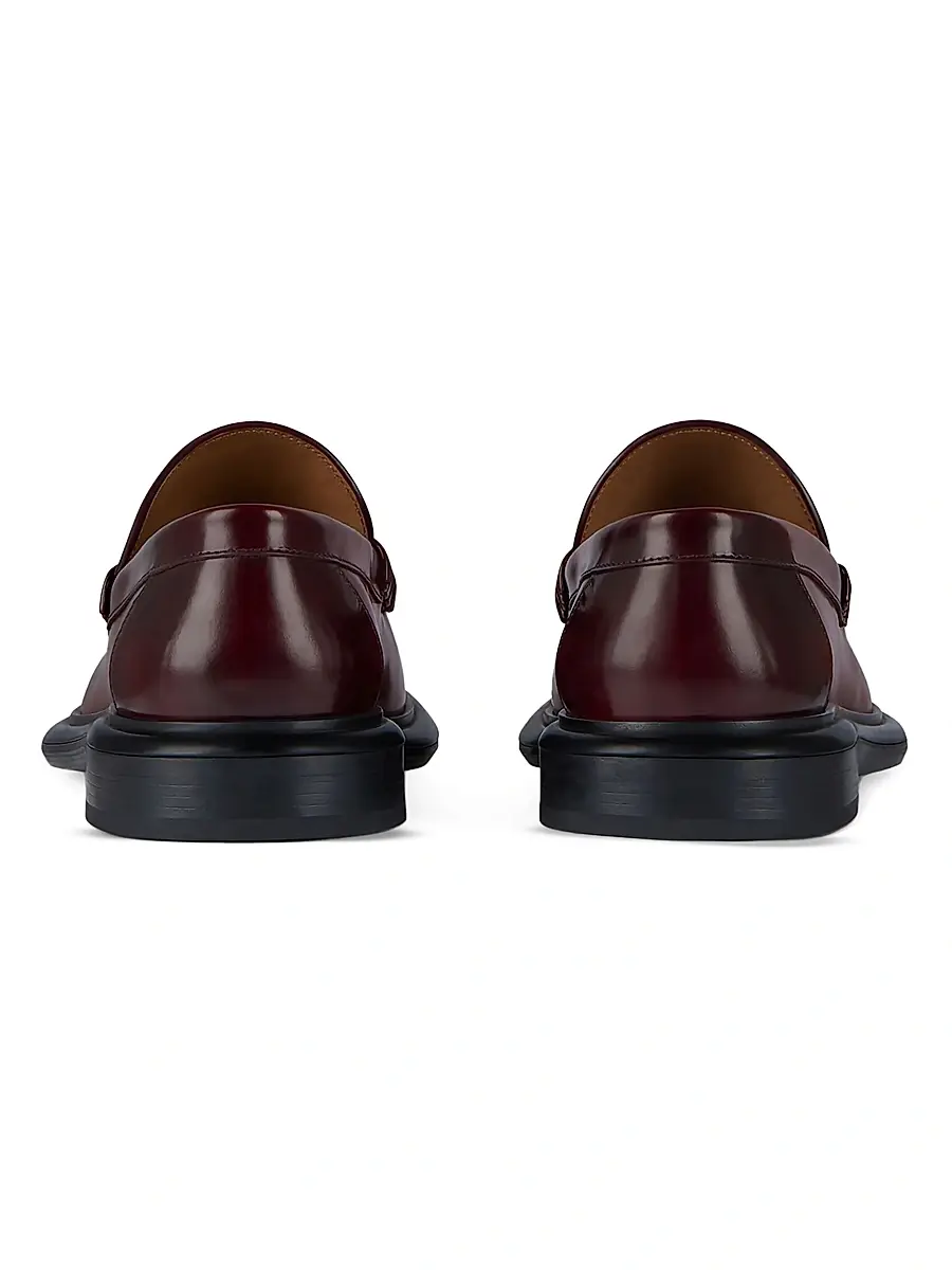 Givenchy Women's Gent Loafers in Brushed Leather - Burgundy | Thumbnail 3 Givenchy Women's Gent Loafers in Brushed Leather - Burgundy | Thumbnail 3