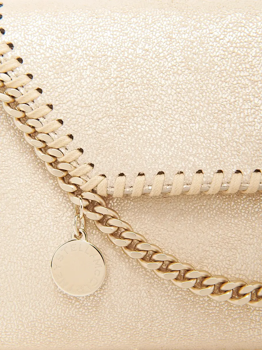 Stella McCartney Women's Falabella Eco Shiny Dotted Chamois Chain Wallet | Thumbnail 5 Stella McCartney Women's Falabella Eco Shiny Dotted Chamois Chain Wallet | Thumbnail 5